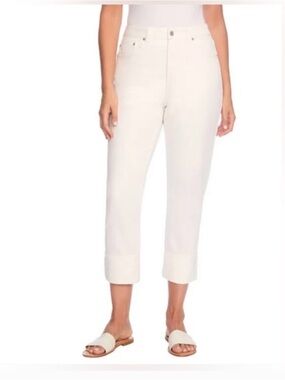 Frye Women's Cropped Jeans in Off-White/Cream
